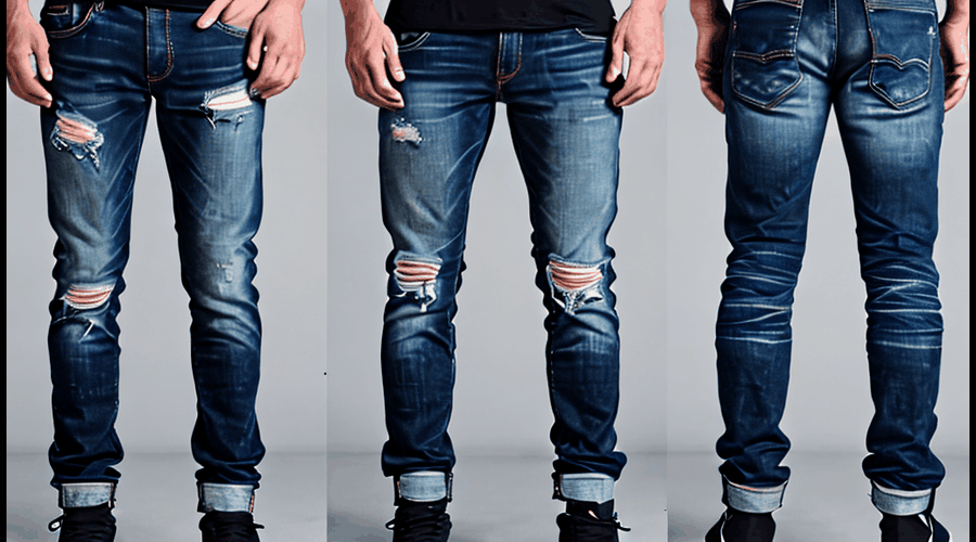 Discover the latest styles of men's distressed jeans in this comprehensive roundup, featuring the perfect mix of rugged and sophisticated denim fashion for every occasion.