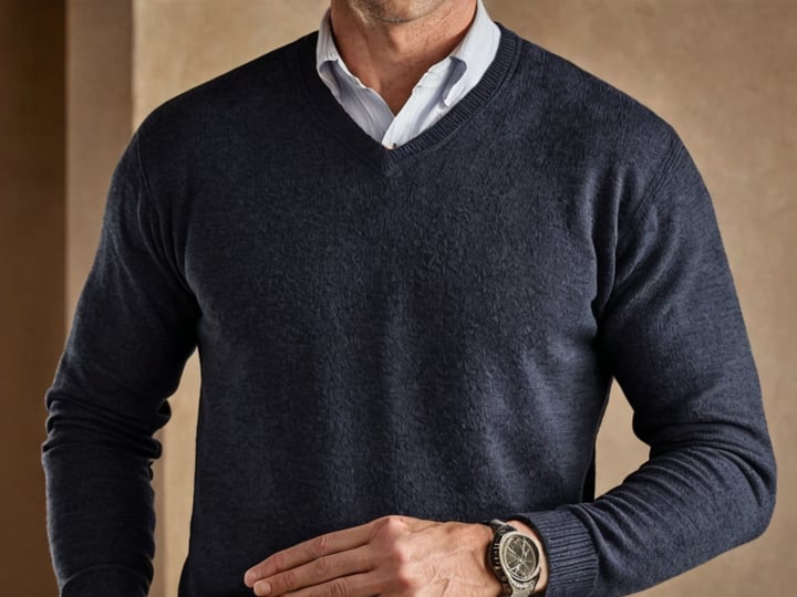Merino-Wool-V-Neck-Sweater-Mens-4
