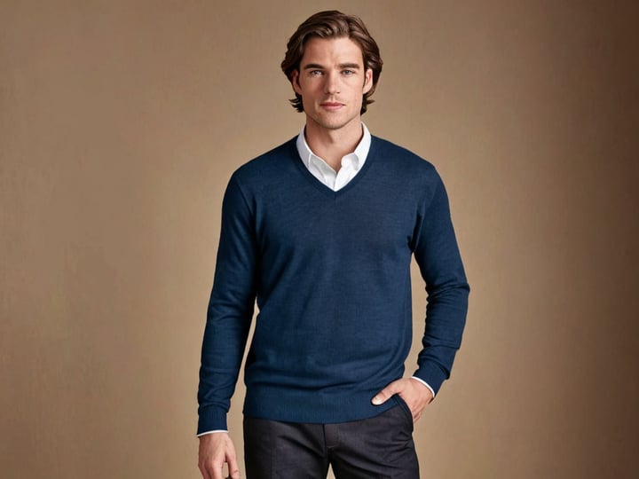 Merino-Wool-V-Neck-Sweaters-4