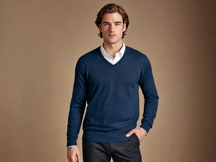 Merino-Wool-V-Neck-Sweaters-4