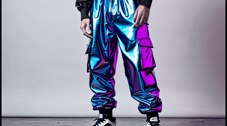 Metallic Parachute Pants