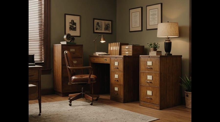 A curated selection of mid century filing cabinets that blend vintage design with practical storage solutions.