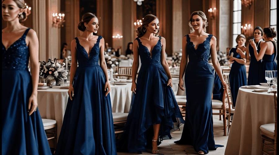 Navy Blue Dresses For Wedding