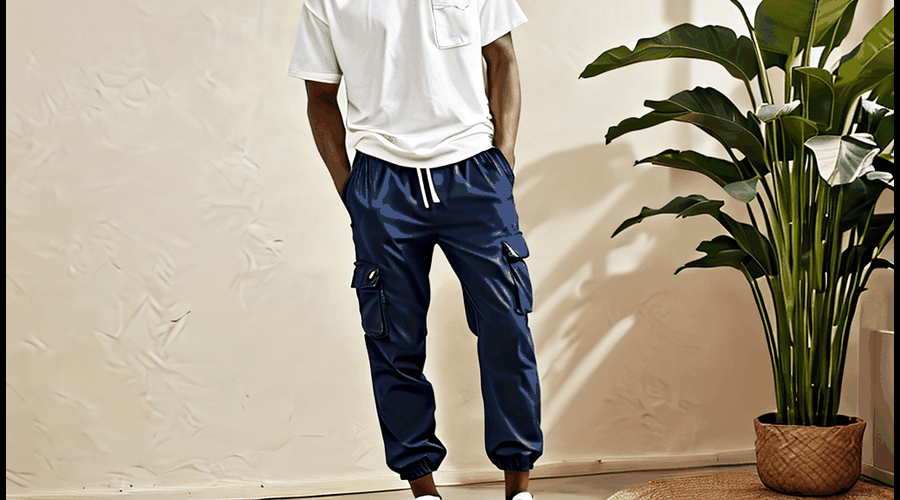 Navy Blue Parachute Pants