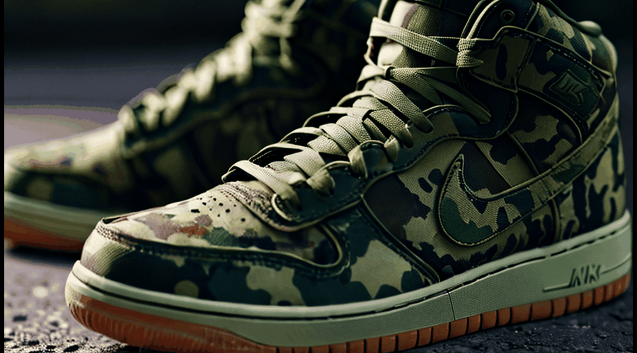 Explore the latest trends in footwear with our roundup of Nike camo shoes, featuring a diverse collection of stylish, functional, and comfortable options for your next outdoor adventure or urban excursion.