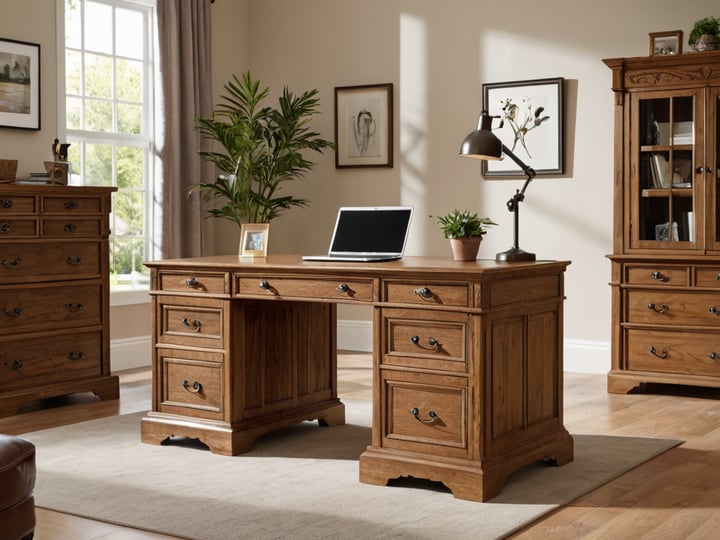 Oak-Desk-With-Drawers-3