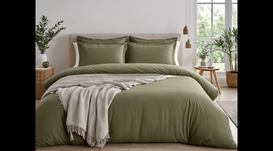Explore the top olive green duvet covers on the market, perfect for adding a touch of elegance and sophistication to your bedroom decor in this comprehensive roundup.