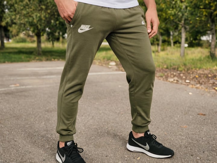 Olive-Green-Nike-Sweatpants-3