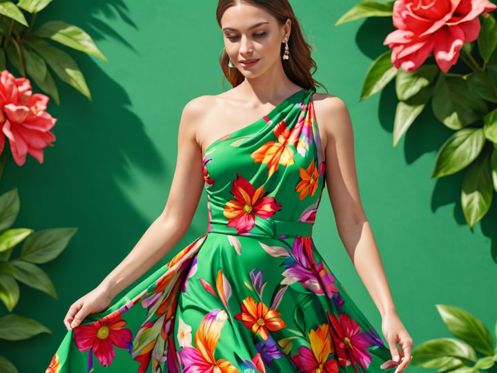 One-Shoulder-Floral-Dresses-3