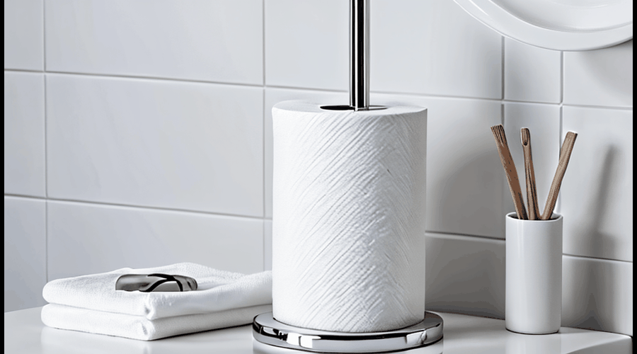A collection of white paper towel holders, comparing styles, materials, and storage capacities to help readers choose the right holder for their kitchen.