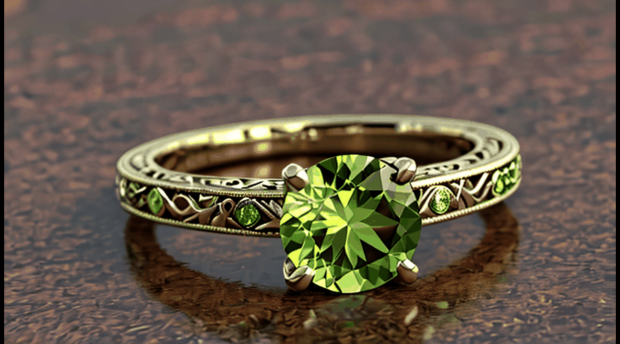 A curated guide to the symbolism and settings of peridot engagement rings, highlighting their unique properties and making the perfect choice easier.