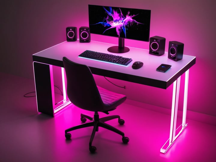 Pink Gaming Desks-5