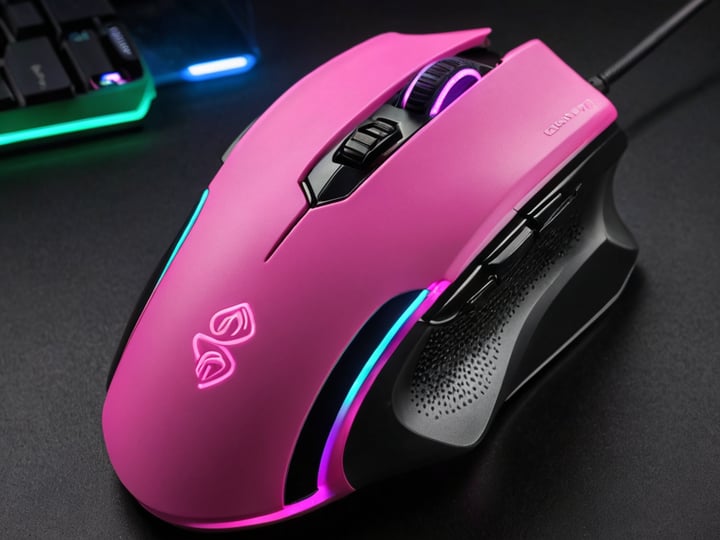 Pink Gaming Mouse-4