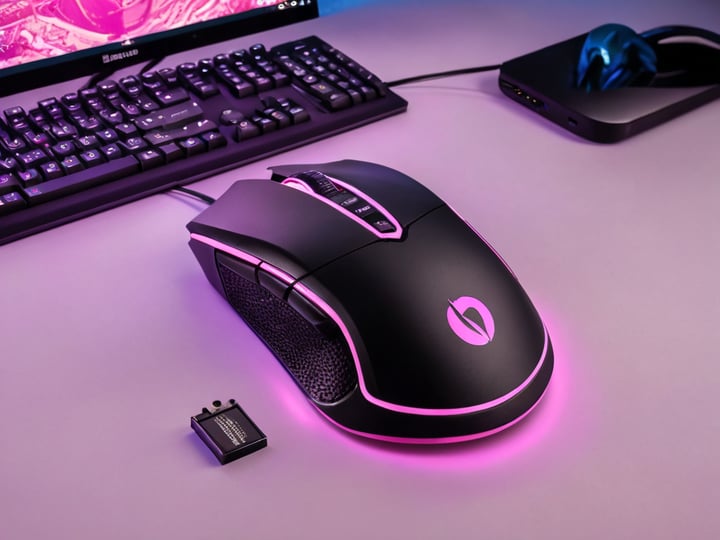 Pink Gaming Mouse-5