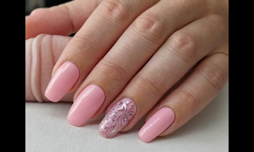 Pink Acrylic Nails