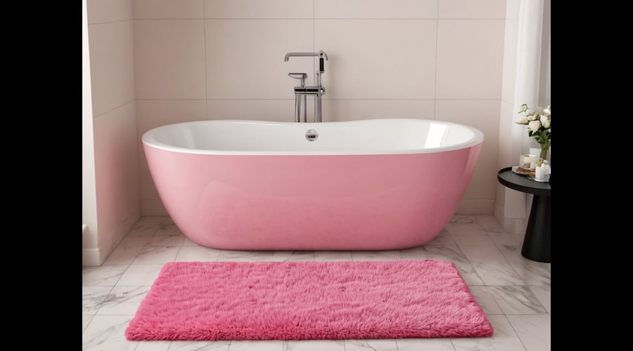 Discover the perfect pink bathroom rugs to elevate your bathroom's style, with our roundup showcasing a variety of options to match your décor.