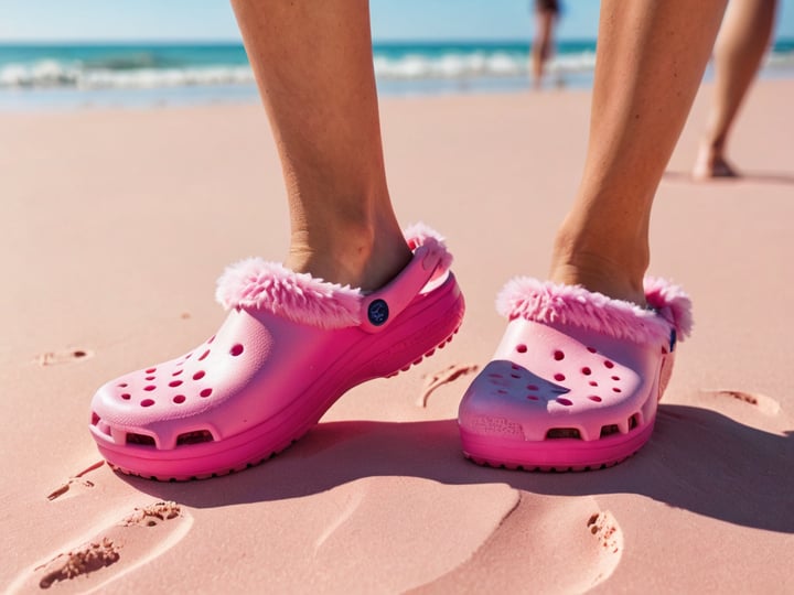 Pink-Crocs-With-Fur-2