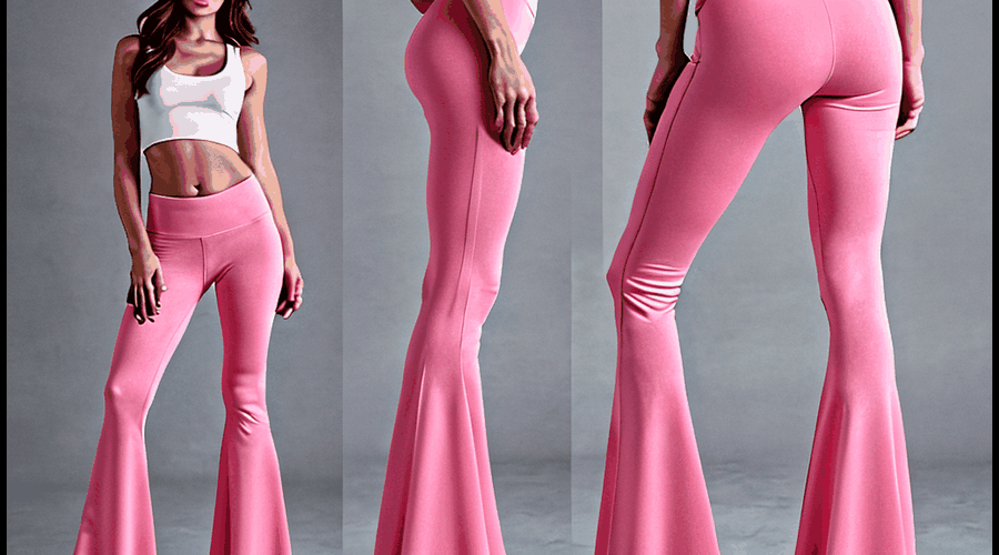 Pink Foldover Flare Leggings