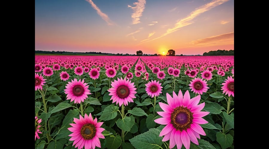 Delight in the stunning array of Pink Sunflowers as we round up the most exquisite and unique products inspired by this vibrant and cheerful bloom. Experience the essence of summer through handpicked products that capture the essence of these radiant flowers.