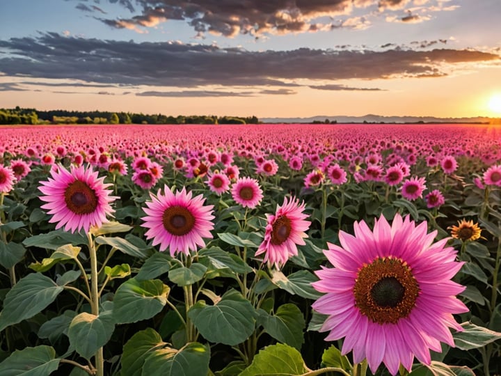 Pink-Sunflowers-3