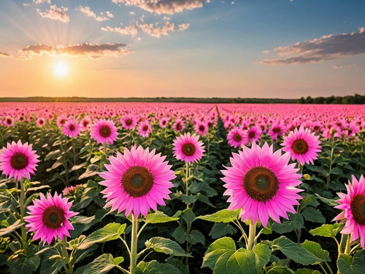 Pink-Sunflowers-5