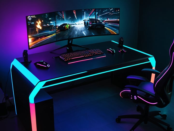Purple Gaming Desks-6