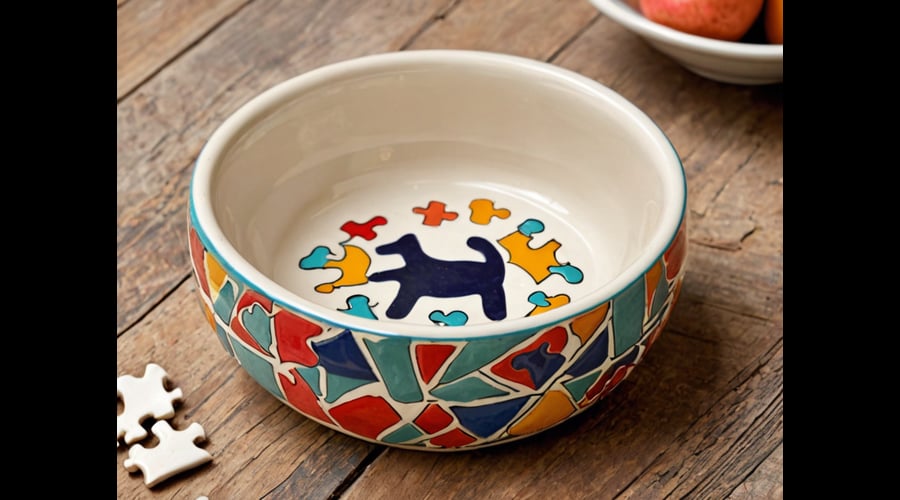 This puzzle dog bowl challenges your pet to work for their food, promoting mental stimulation and slowing down fast eaters.