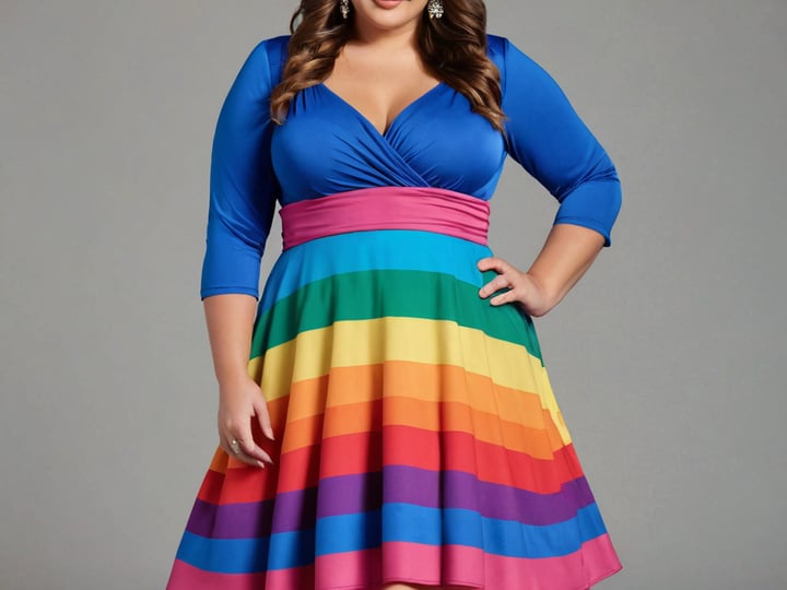 Rainbow-Plus-Size-Dresseses-3