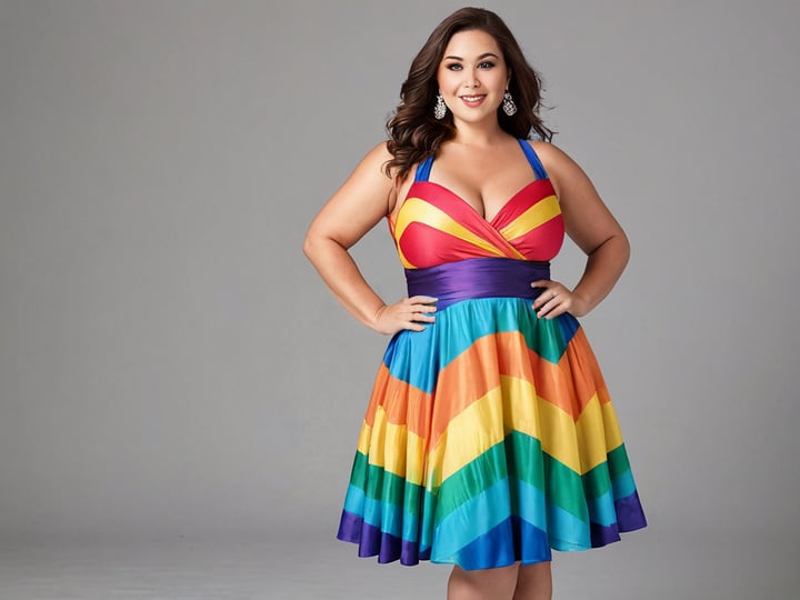 Rainbow-Plus-Size-Dresseses-4