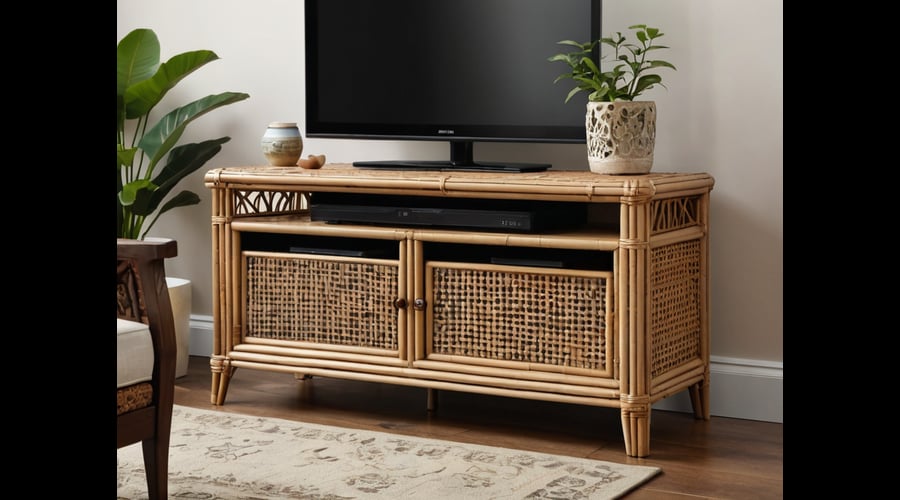 Discover the ultimate guide to rattan TV stands, featuring top-rated designs, sizes, and prices, perfect for adding a touch of natural elegance to your living room.
