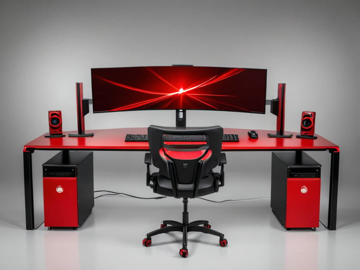 Red Gaming Desks-2