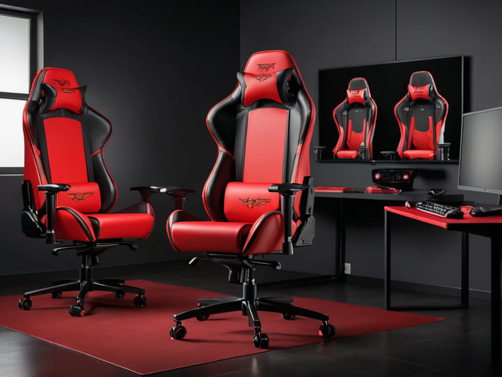 Red and Black Gaming Chairs-2