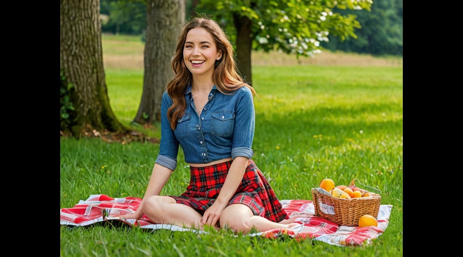 A curated selection of red plaid skirts featuring various styles and price points.
