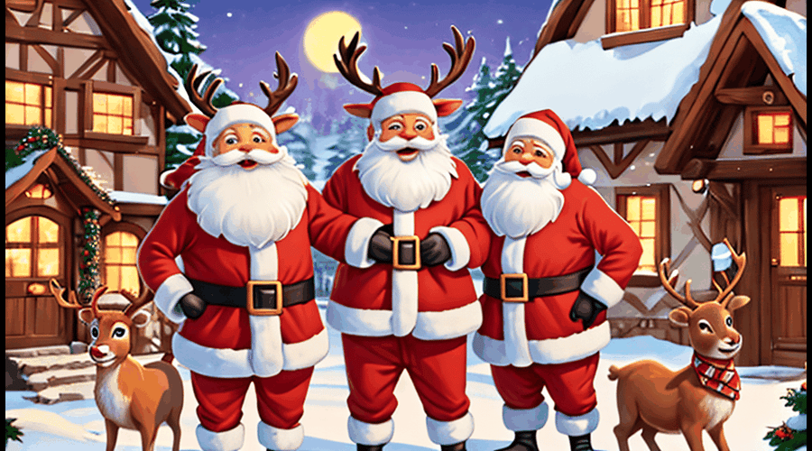 A cozy collection of pajamas featuring adorable reindeer designs, perfect for cuddling up on cold winter nights.
