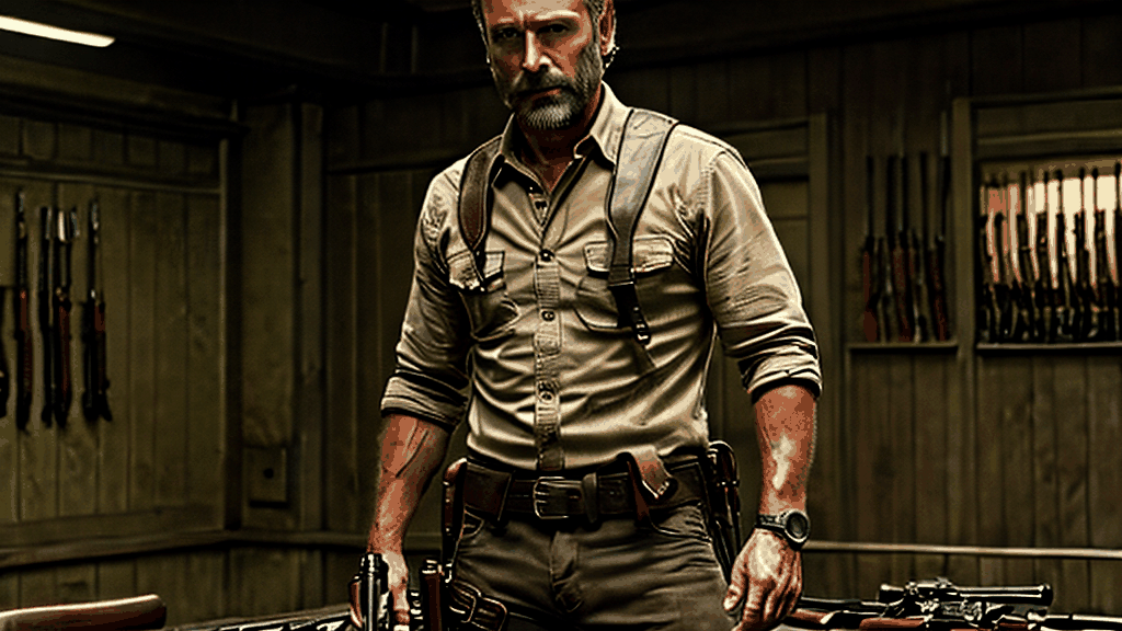 Discover the ultimate in durability and style with our Rick Grimes Gun Belt, designed to protect and secure your firearms in the most demanding conditions. This piece offers exceptional quality and functionality, making it the perfect choice for gun enthusiasts and collectors alike.
