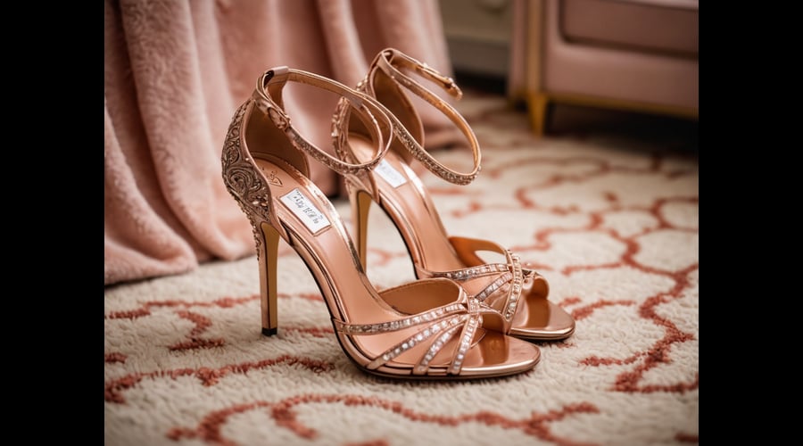 Rose Gold Strappy Heels