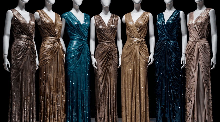 Sequin Wrap Dresses