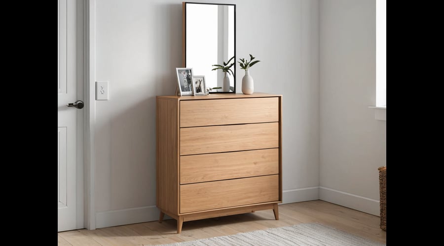 Dresser for small closets, featuring compact designs without compromising on storage.