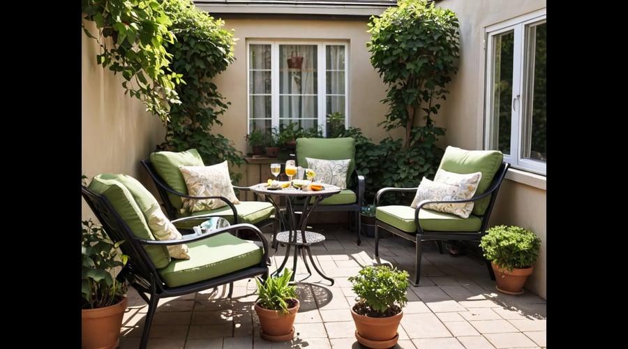 A comprehensive guide to the best small space patio furniture, featuring compact sets that save room while providing comfortable outdoor seating.