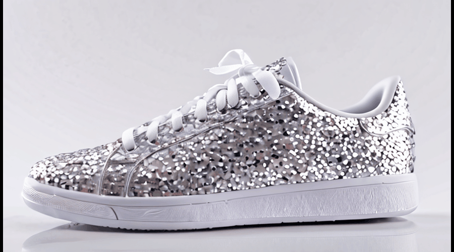 Dazzle on the tennis court in these eye-catching sparkle shoes, combining reflective materials with premium cushioning for standout performance.