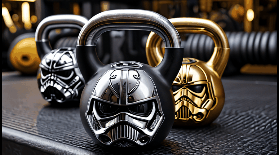 Discover our exclusive collection of Star Wars-themed kettlebells, perfect for workout enthusiasts and sci-fi lovers alike. Enhance your fitness journey with these unique and officially licensed weights, featuring iconic characters and design elements from the beloved franchise.
