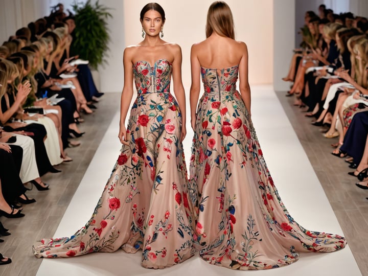 Strapless-Floral-Dresses-4