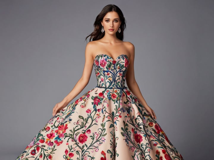 Strapless-Floral-Dresses-6