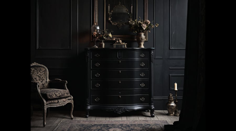 Our tall black dresser roundup examines stylish storage solutions that double as statement pieces for your bedroom. Each featured dresser offers generous space with elegant black finish options.
