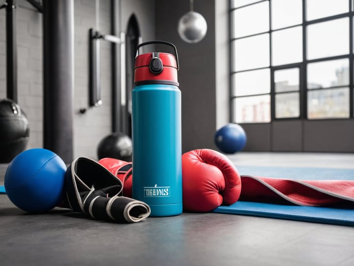 Thermos Water Bottles with Straws-3
