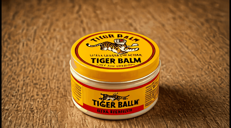 A detailed comparison of Tiger Balm Ultra Strength products, highlighting their key ingredients and pain-relieving properties for targeted relief.