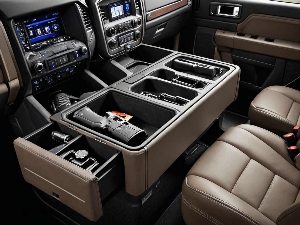 Truck Center Console Gun Holsters — University of Guns