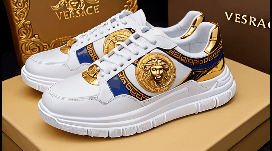 Featuring Versace's signature metallic finishes and bold prints, these women's sneakers combine high-fashion aesthetics with premium comfort. The collection includes both heel styles and flats, offering versatile options for any outfit.