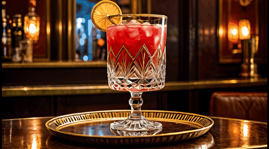 Classic cocktail glasses from decades past, complete with elegant designs and timeless shapes.