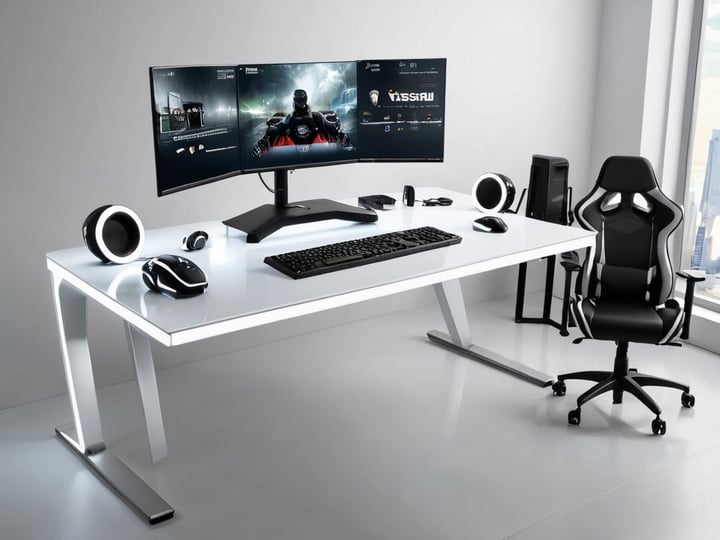White Gaming Desks-3